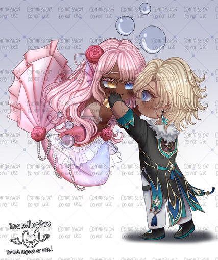 ✧ couple ✧ solid lineart + fully shaded