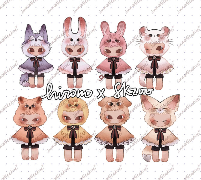 ✧ hirono x skzoo set ✧ solid lineart