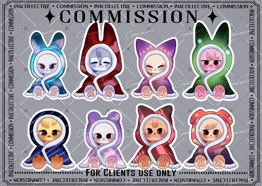 ✧ blanket skzoo set ✧ solid lineart